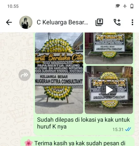 Pengiriman Papan Bunga Duka Astanaanyar